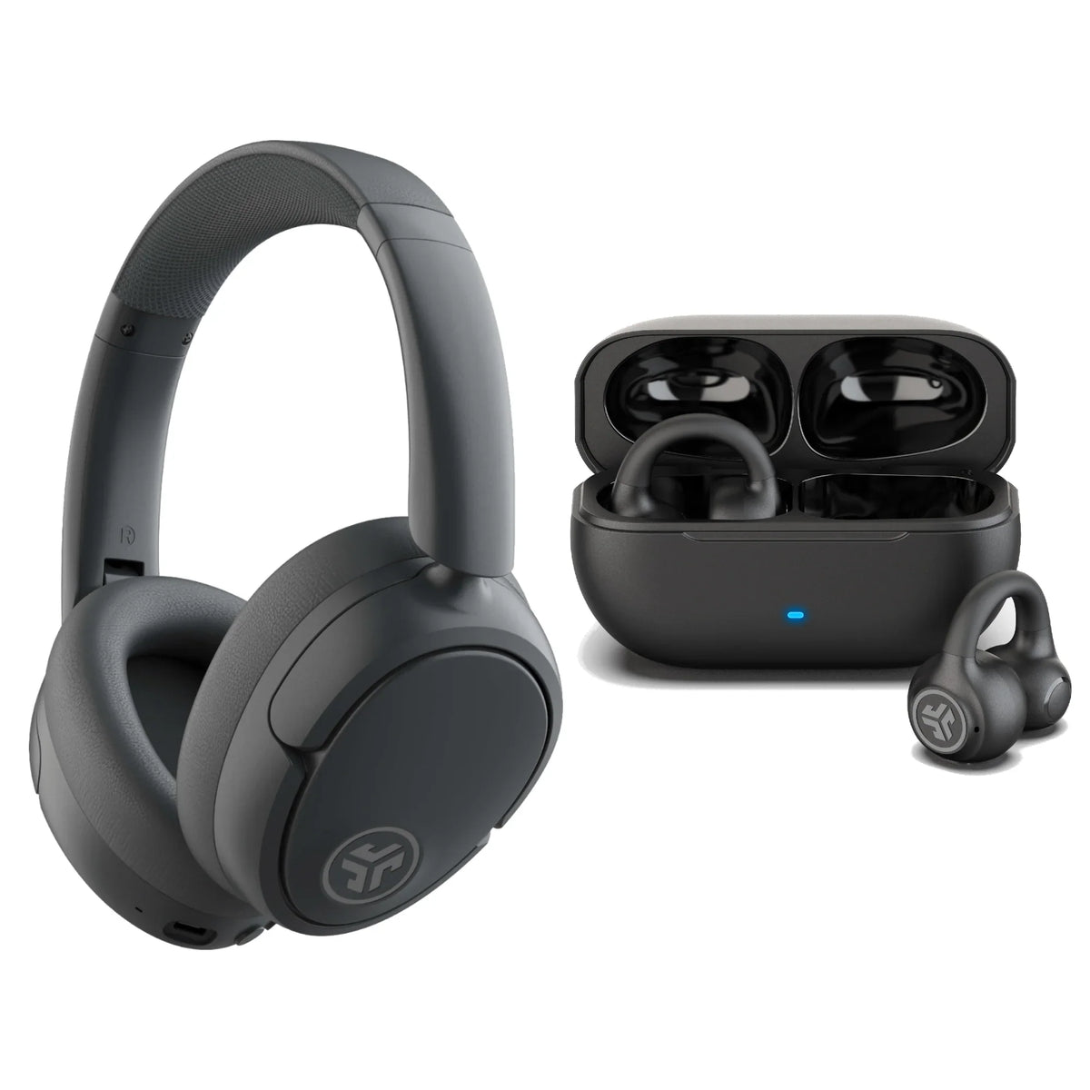 JBuds Lux Graphite & Flex Open Black