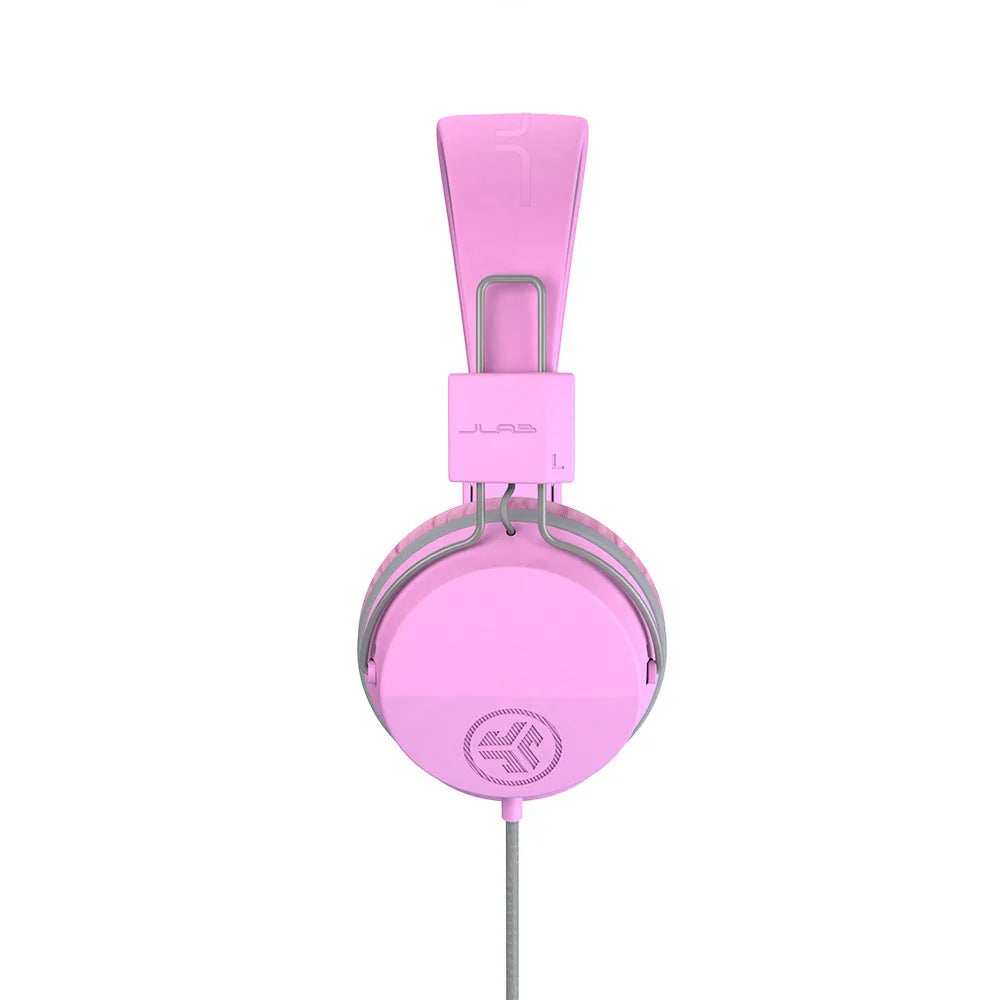 JBuddies Studio On-Ear Kids Wired Headphones Pink/Gray