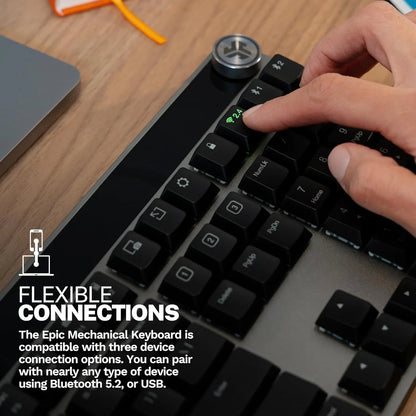 JLab Epic Work Bundle, Epic Work Wireless Headset, Epic Mechanical Keyboard and Epic Wireless Mouse