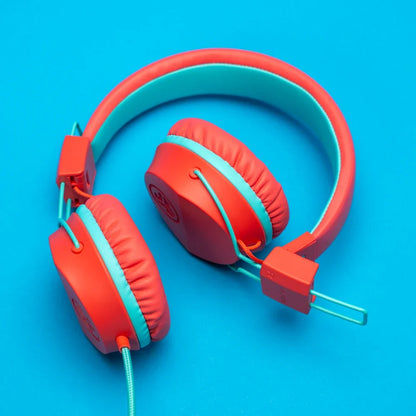 JBuddies Studio On-Ear Kids Wired Type-C Headphones Peach