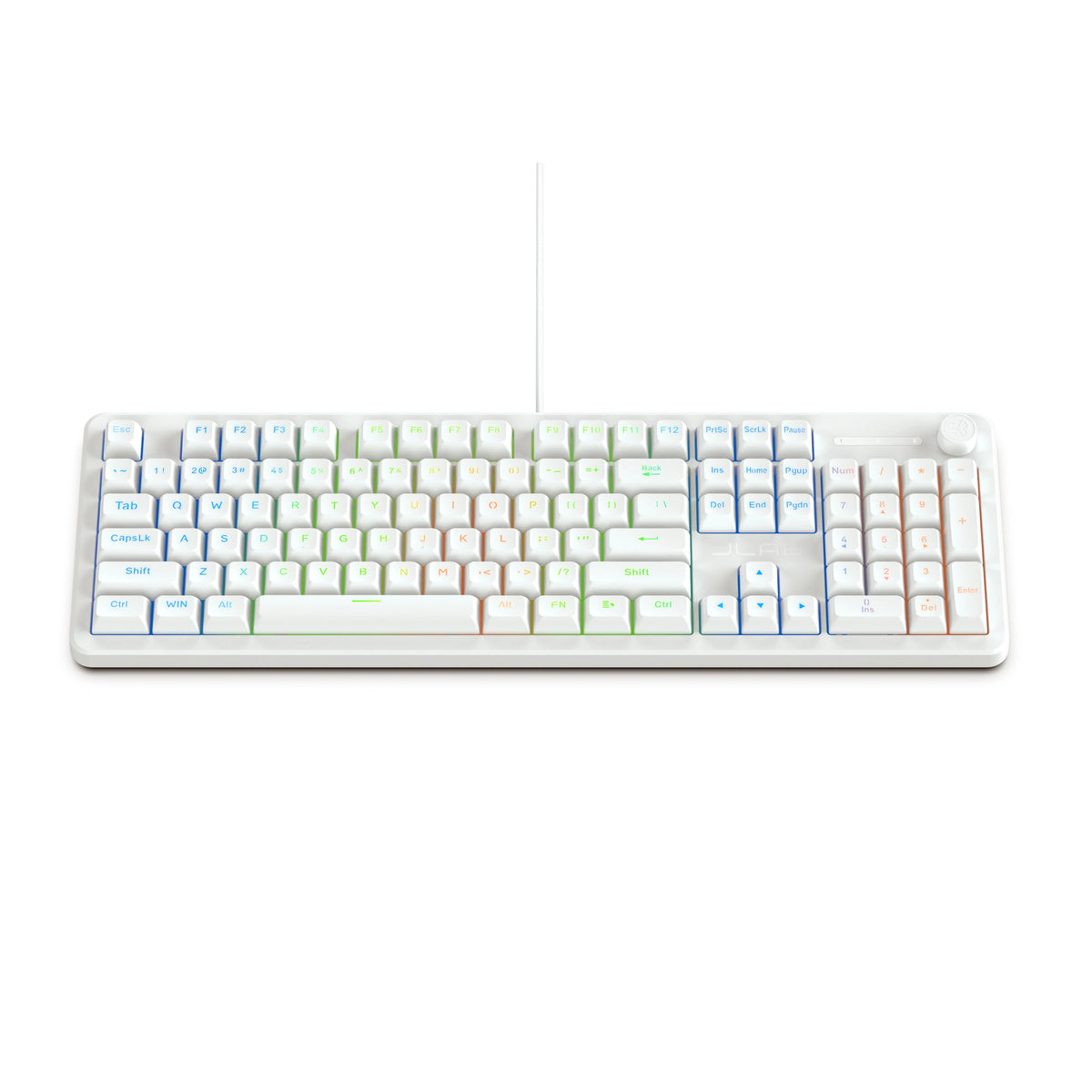 Nightfall Full-Size Wired Gaming Keyboard White