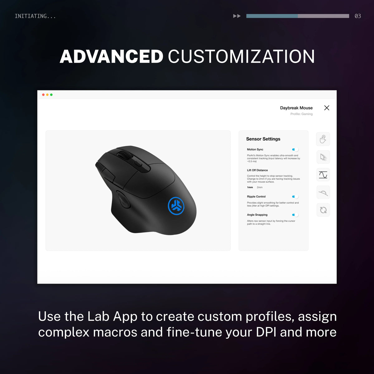 Daybreak Wireless Gaming Mouse Black