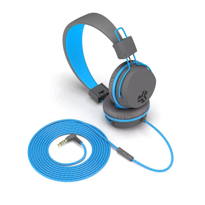 JBuddies Studio On-Ear Kids Wired Headphones Graphite/Blue